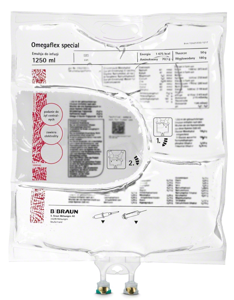 Omegaflex special ohne Elektrolyte, Emulsion zur Infusion 1250 ml