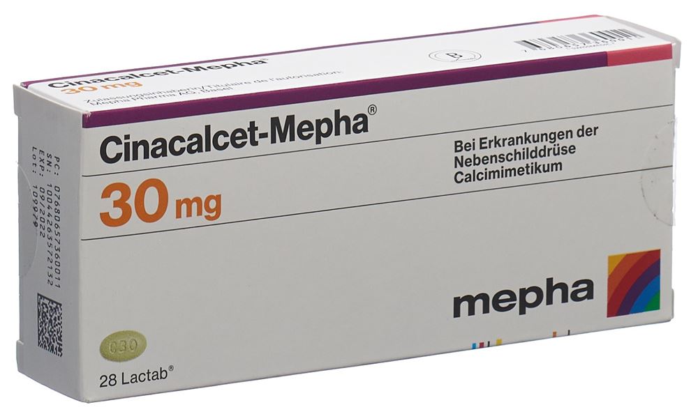 CINACALCET Mepha cpr pell 30 mg 28 pce