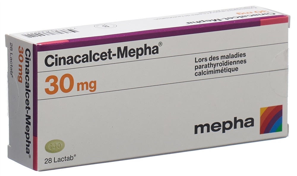 CINACALCET Mepha cpr pell 30 mg 28 pce