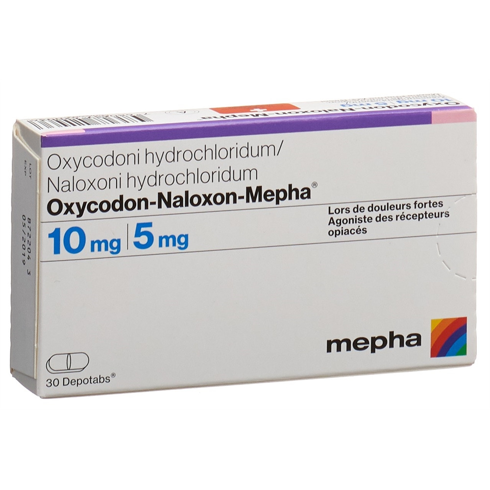 OXYCODON-NALOXON Mepha cpr ret 5mg/2.5mg 30 pce