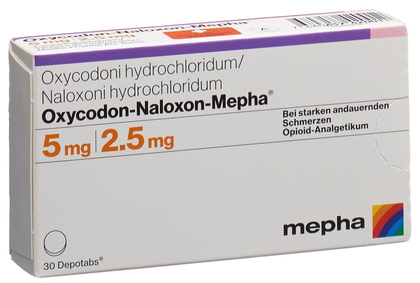 OXYCODON-NALOXON Mepha cpr ret 10mg/5mg 60 pce