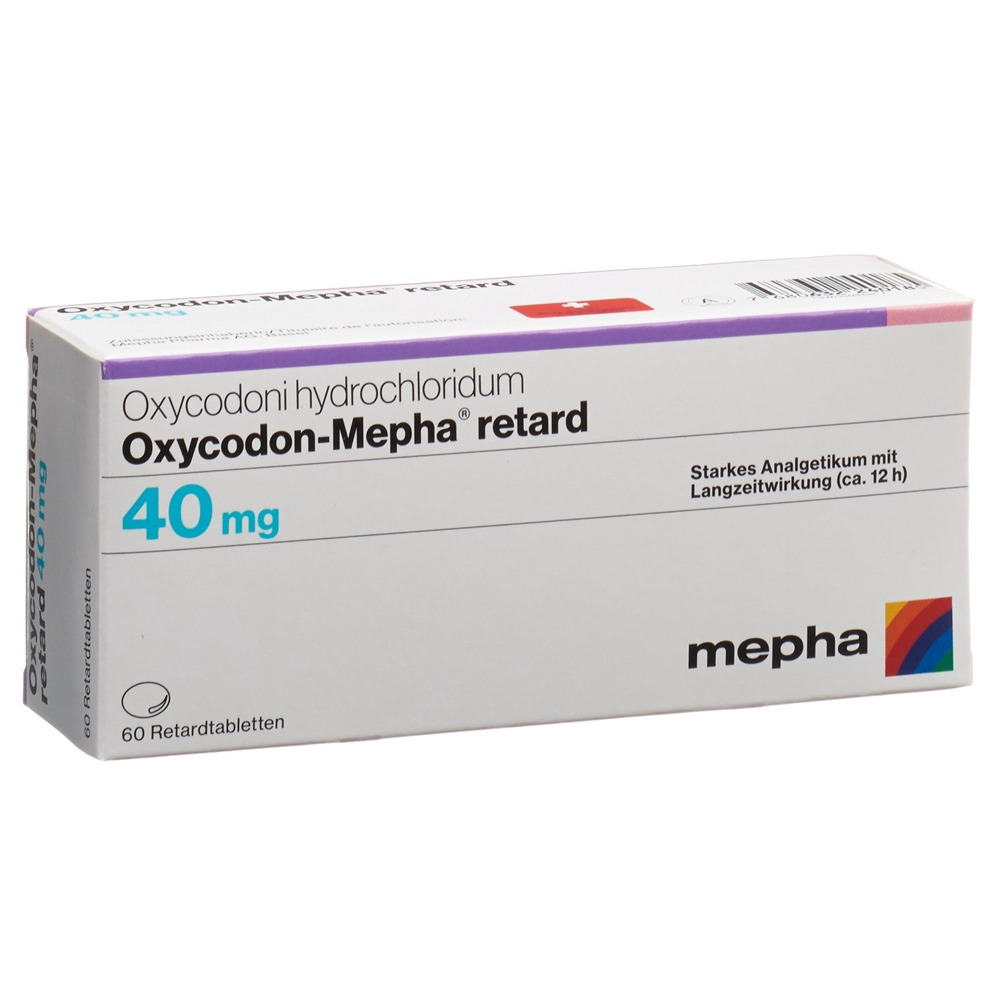 OXYCODON-NALOXON Mepha cpr ret 40mg/20mg 60 pce