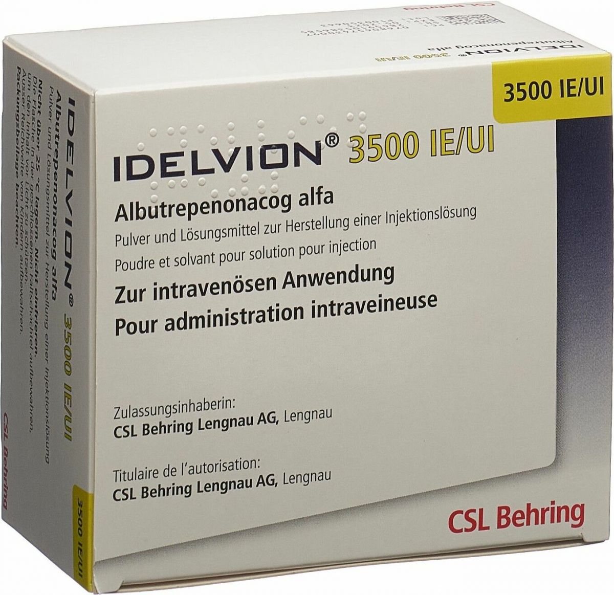 Idelvion 2000 IU, Pulver und Lösungsmittel zur Herstellung einer Injektionslösung