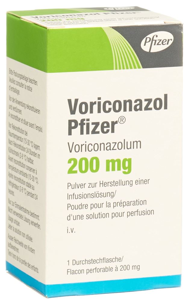 VORICONAZOL Pfizer subst sèche 200 mg flac
