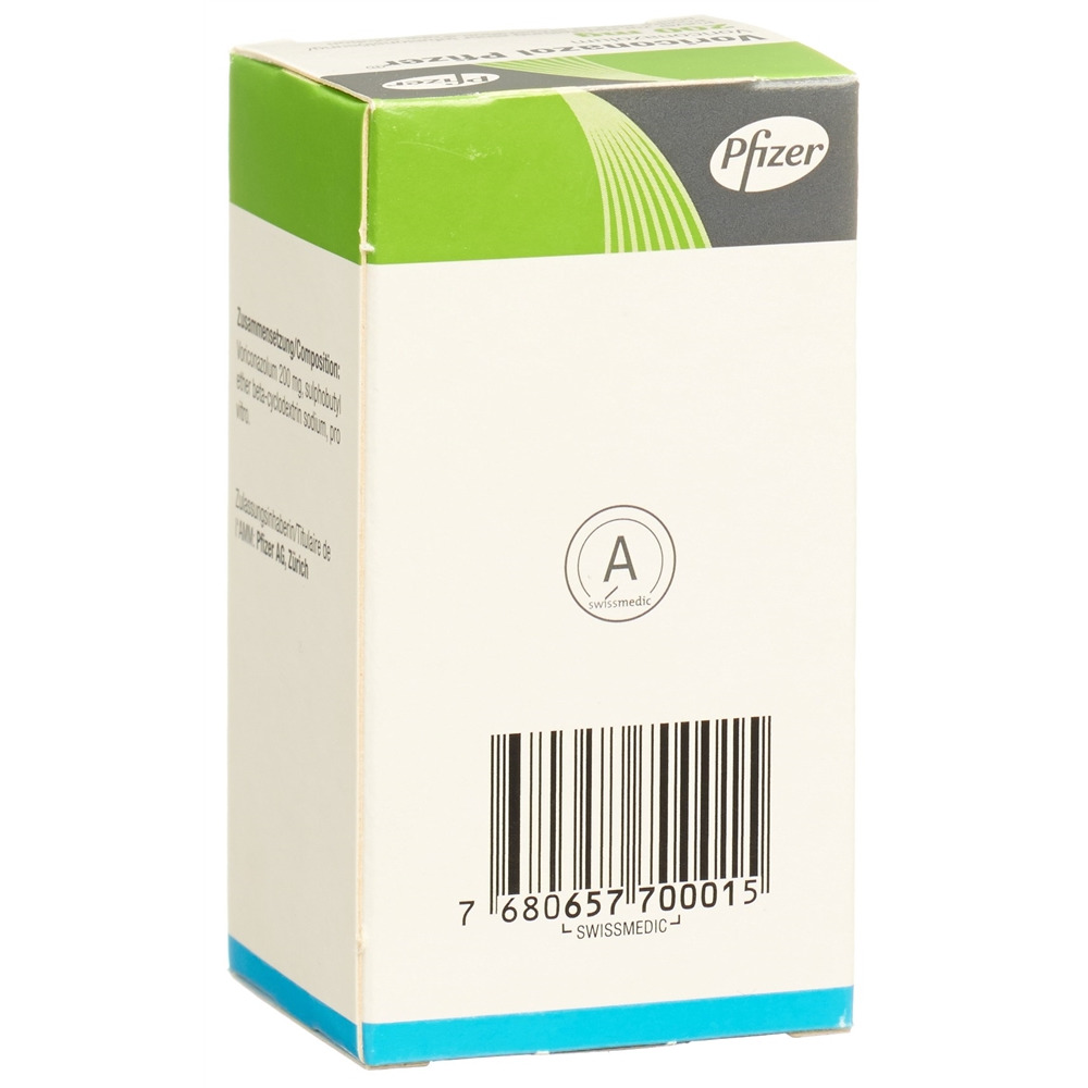 VORICONAZOL Pfizer subst sèche 200 mg flac