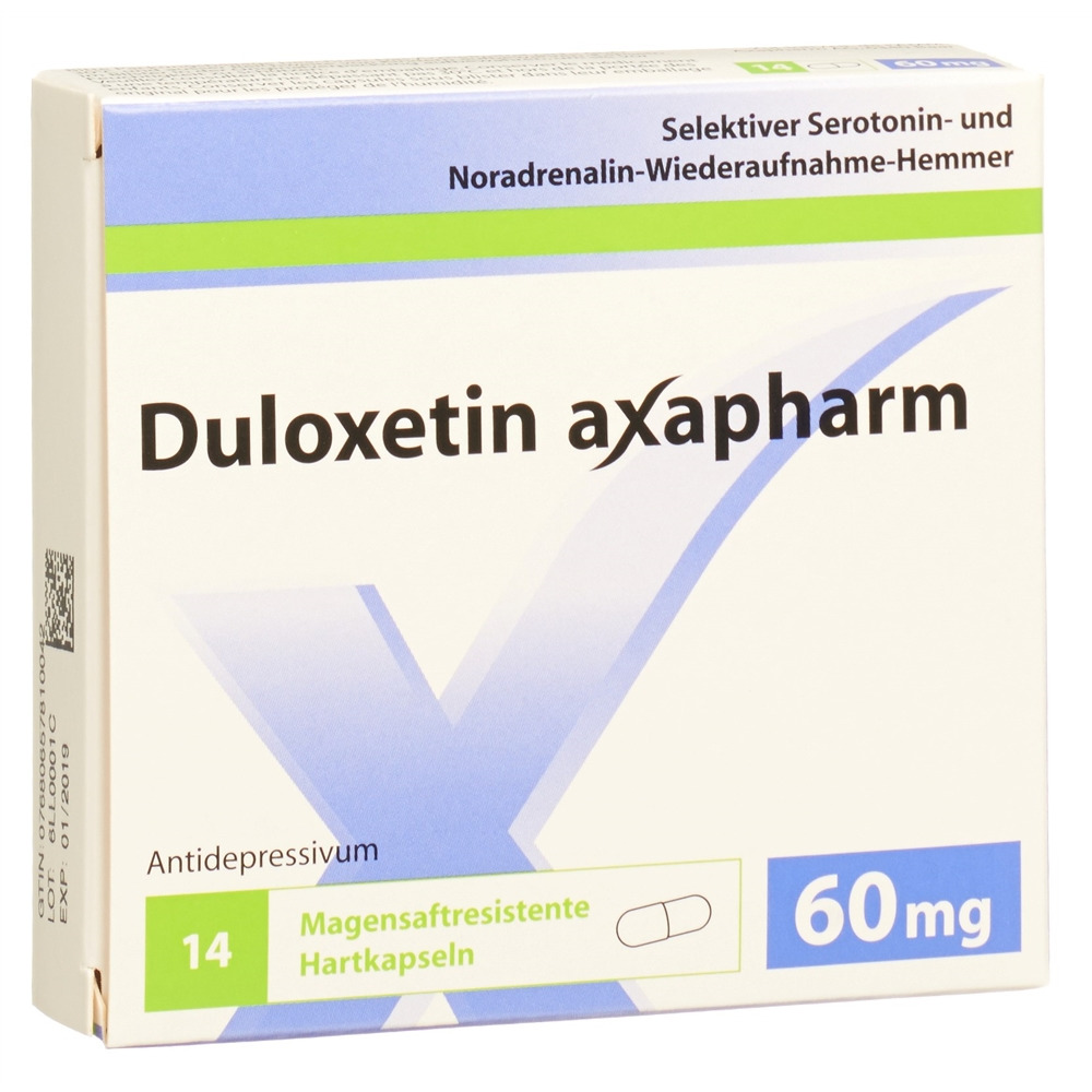 DULOXETINE axapharm caps 60 mg 14 pce