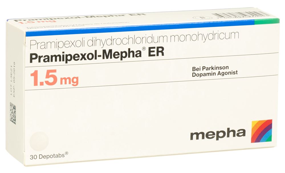 PRAMIPEXOL Mepha ER depotabs 1.5 mg 30 pce