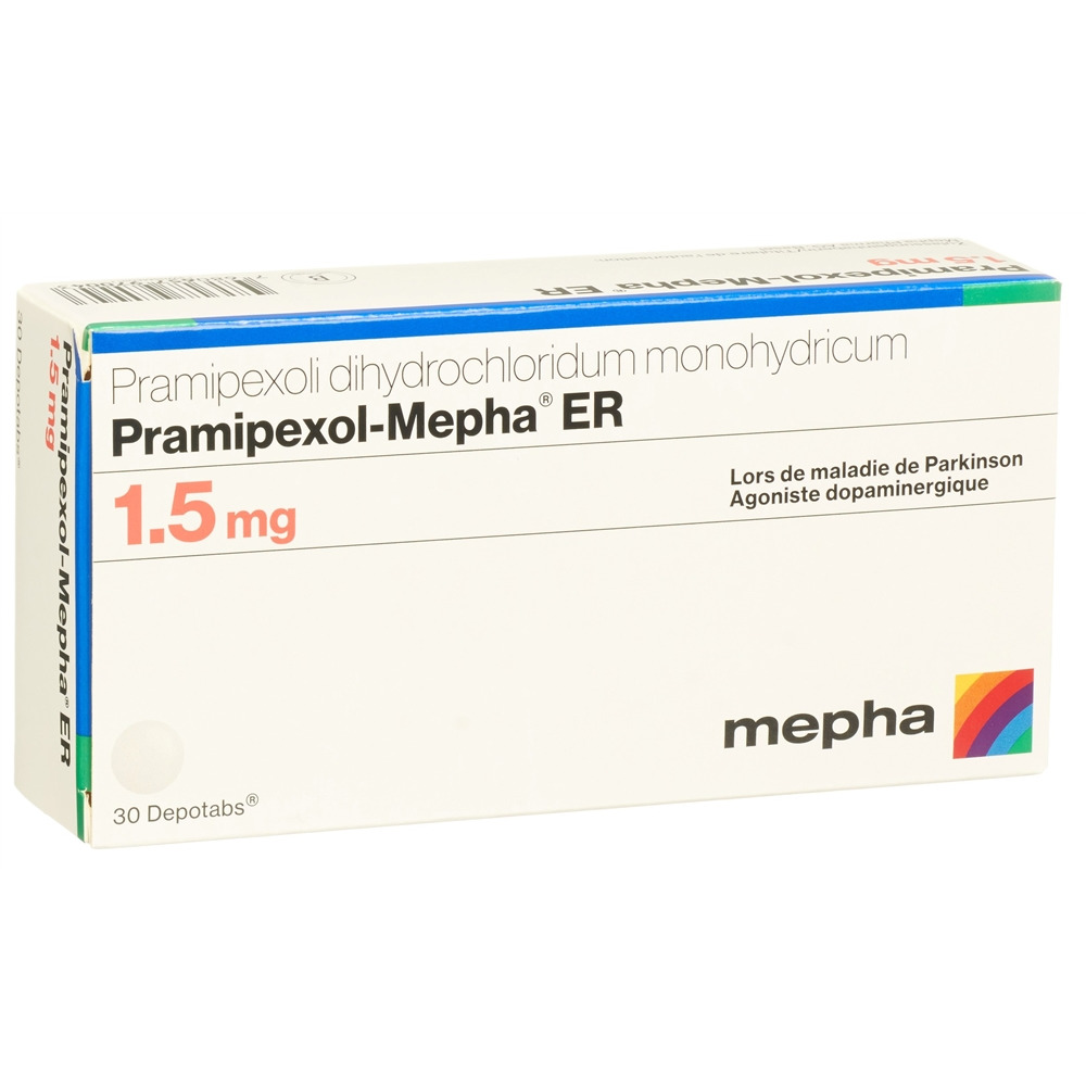 PRAMIPEXOL Mepha ER depotabs 1.5 mg 30 pce