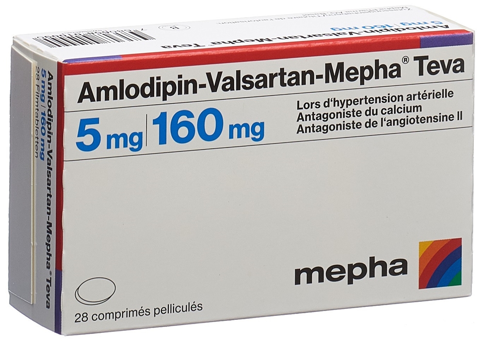 AMLODIPIN VALSARTAN Mepha Teva 5/160mg 28 pce