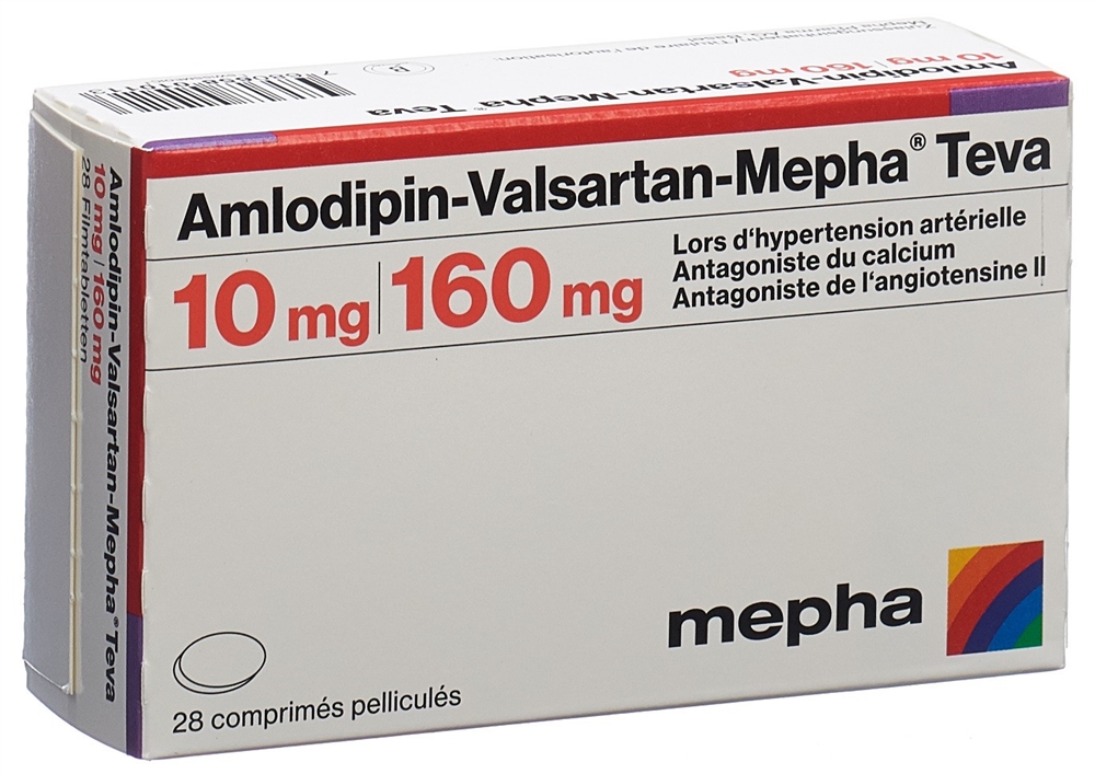 AMLODIPIN VALSARTAN Mepha Teva 10/160mg 28 pce