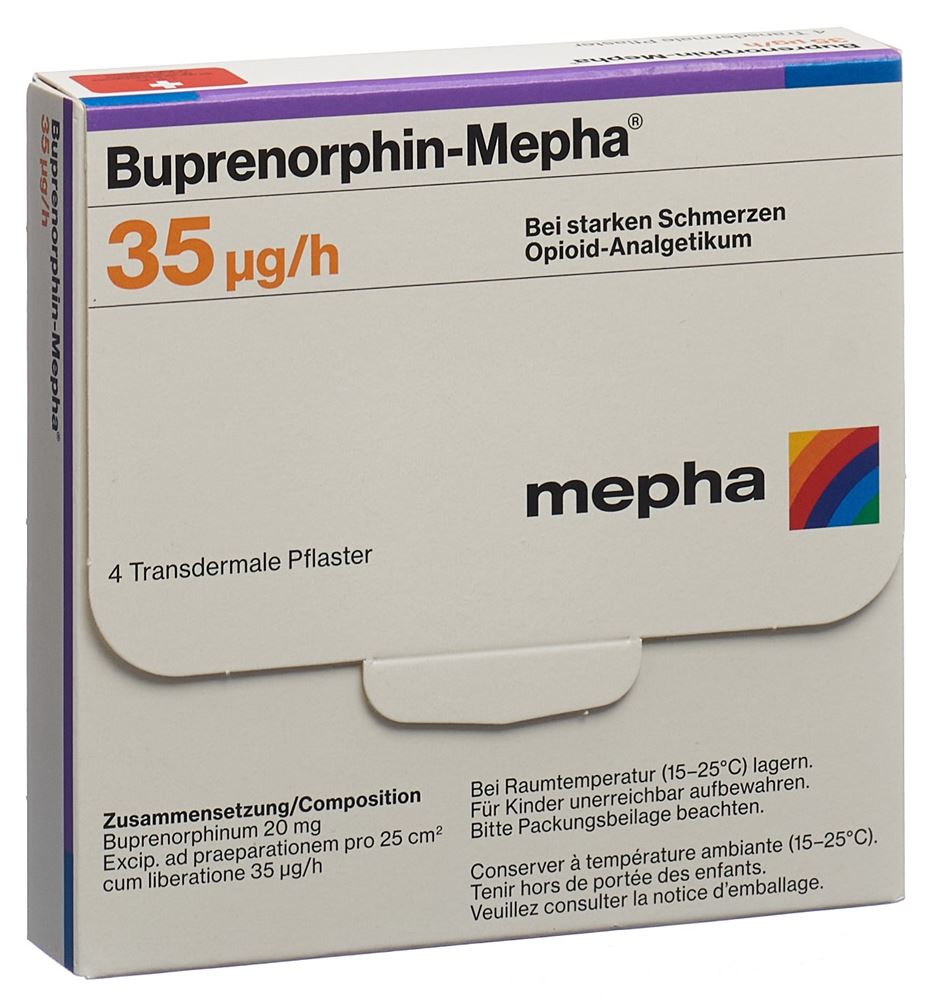 BUPRENORPHIN Mepha TTS 35 mcg/h sach 4 pce