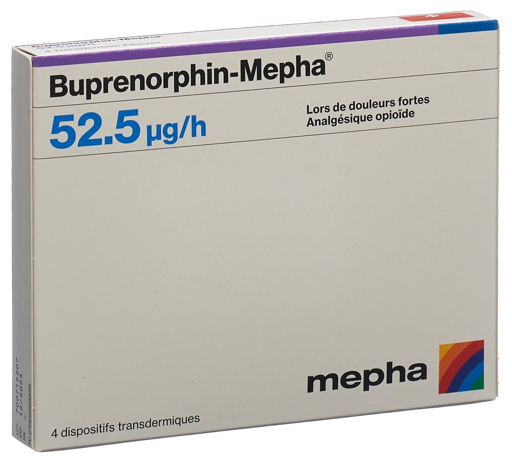 BUPRENORPHIN Mepha TTS 52.5 mcg/h sach 4 pce