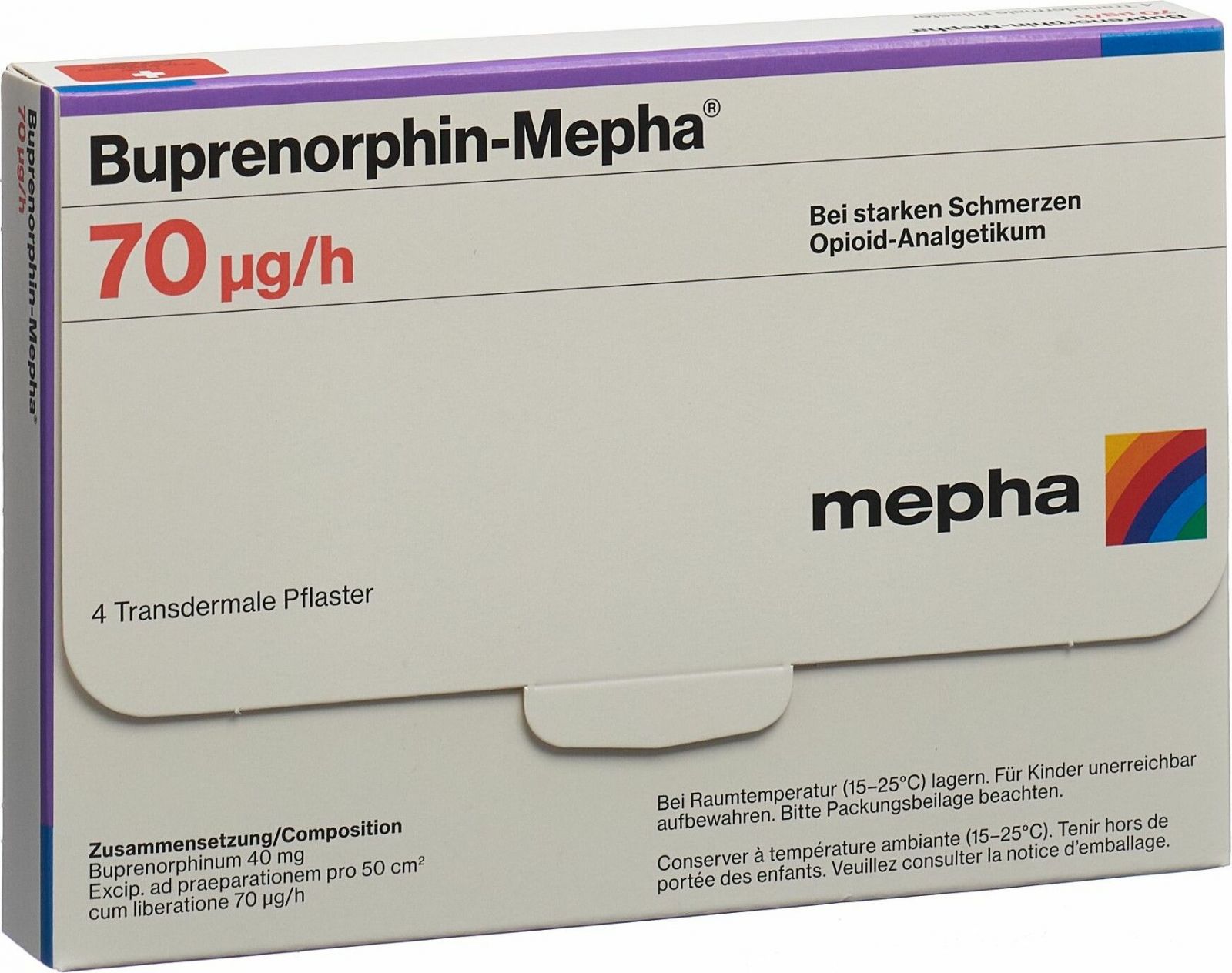 BUPRENORPHIN Mepha TTS 52.5 mcg/h sach 8 pce
