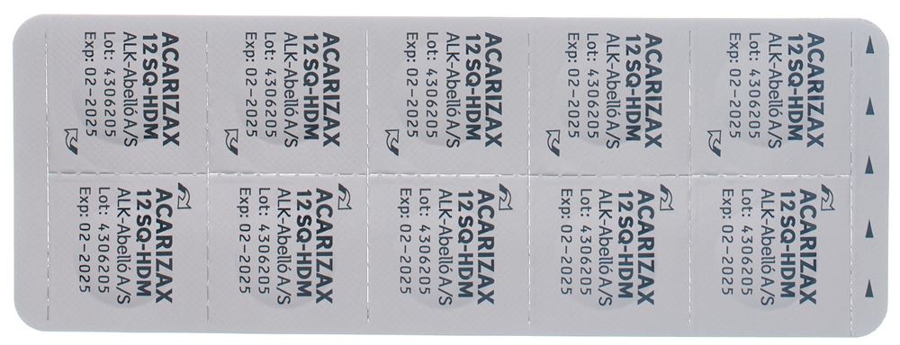 ACARIZAX Lyophilisat oral 12 SQ-HDM 90 pce