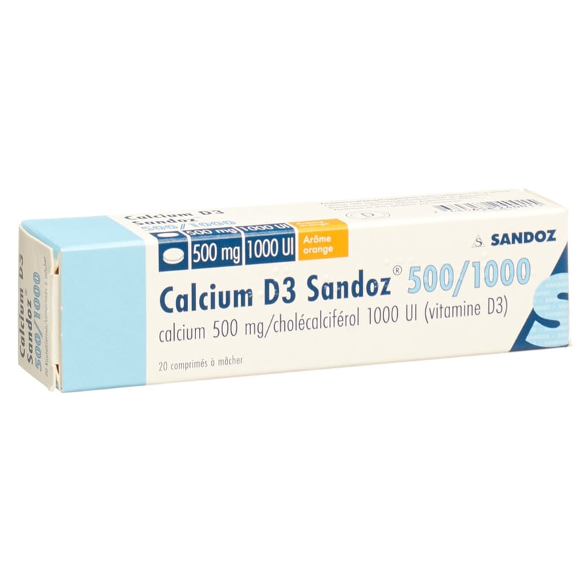 Calcium D3 Sandoz 500/1000, Kautabletten