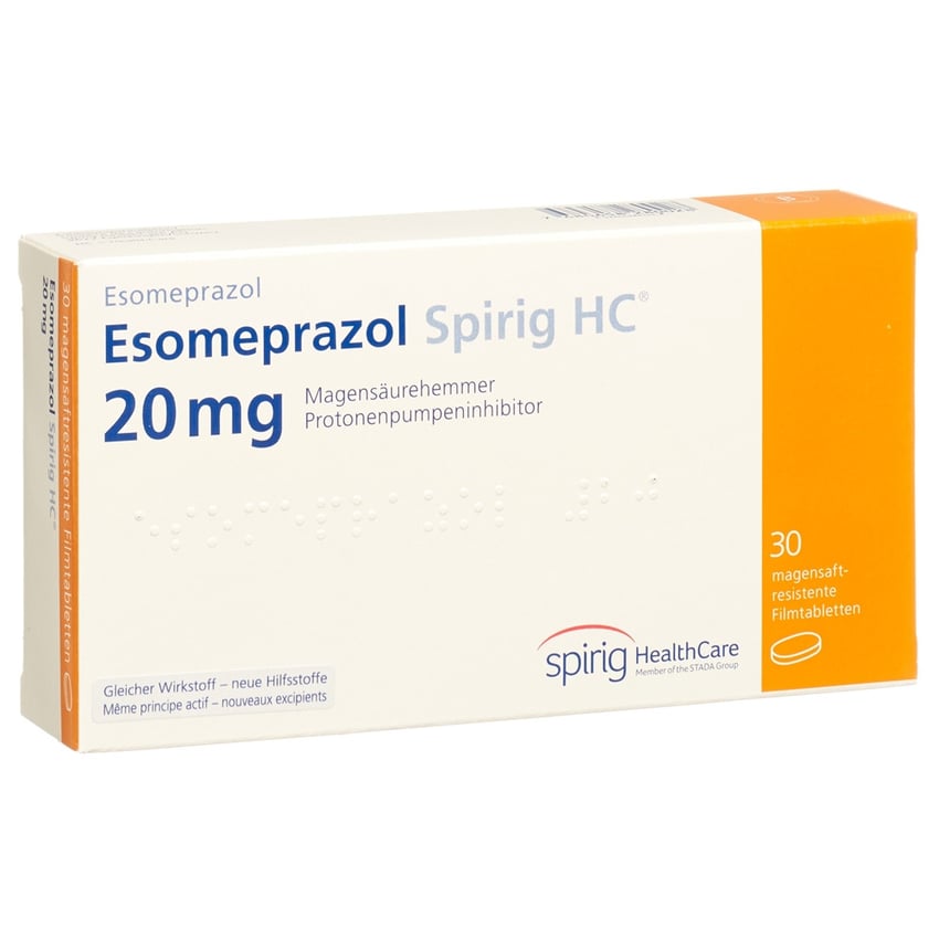 ESOMEPRAZOLE Spirig HC cpr 20 mg 30 pce