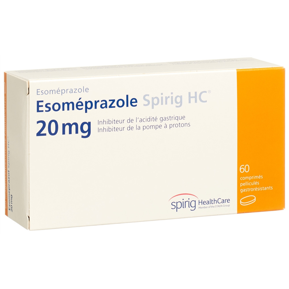 ESOMEPRAZOLE Spirig HC cpr pellic 20 mg 60 pce