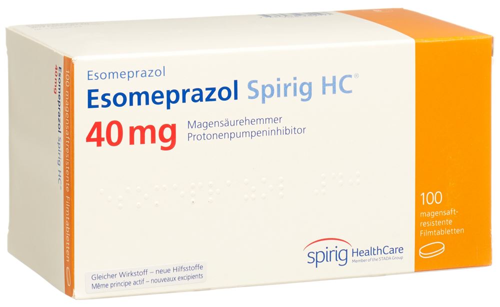 ESOMEPRAZOLE Spirig HC cpr pellic 40 mg 100 pce
