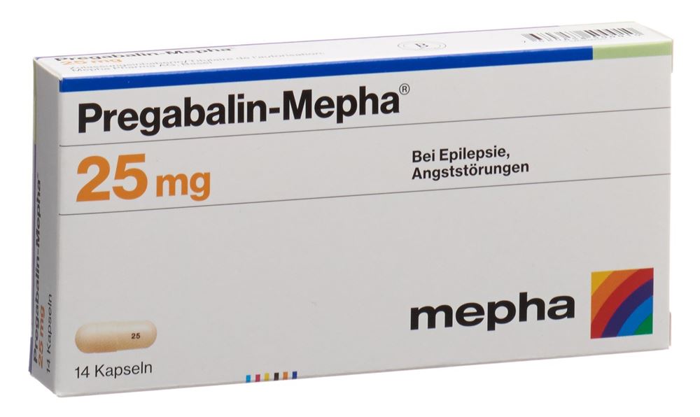 PREGABALIN Mepha caps 25 mg 14 pce