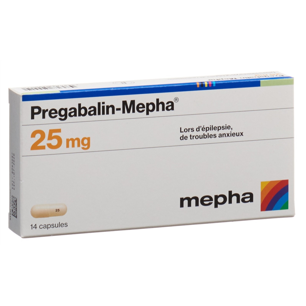 PREGABALIN Mepha caps 25 mg 14 pce