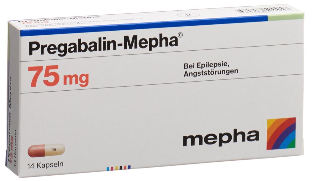 PREGABALIN Mepha caps 75 mg 14 pce