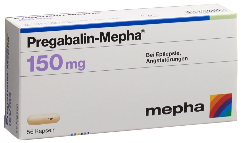 PREGABALIN Mepha caps 150 mg 56 pce