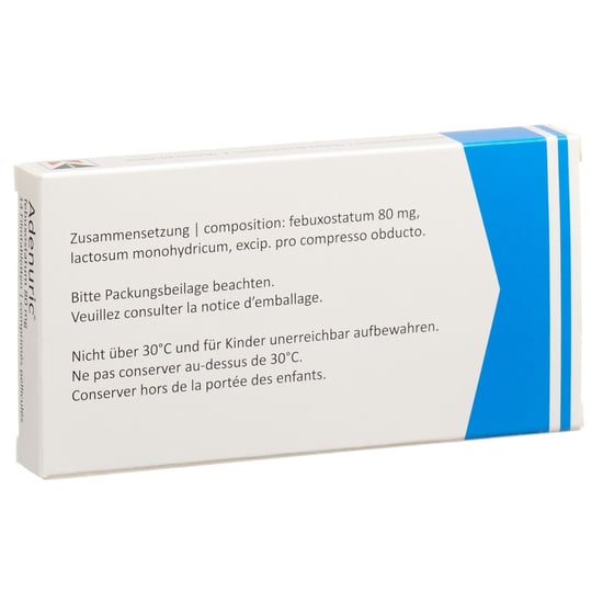 Adenuric 80 mg, Filmtabletten