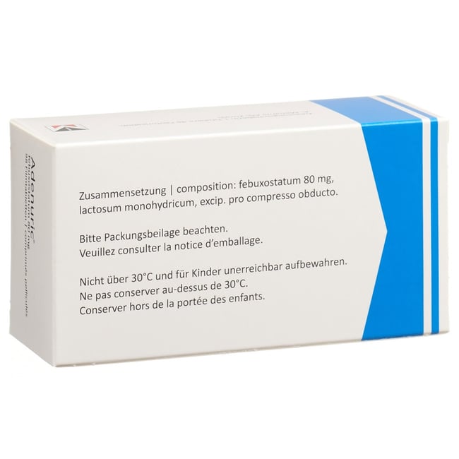 Adenuric 80 mg, Filmtabletten