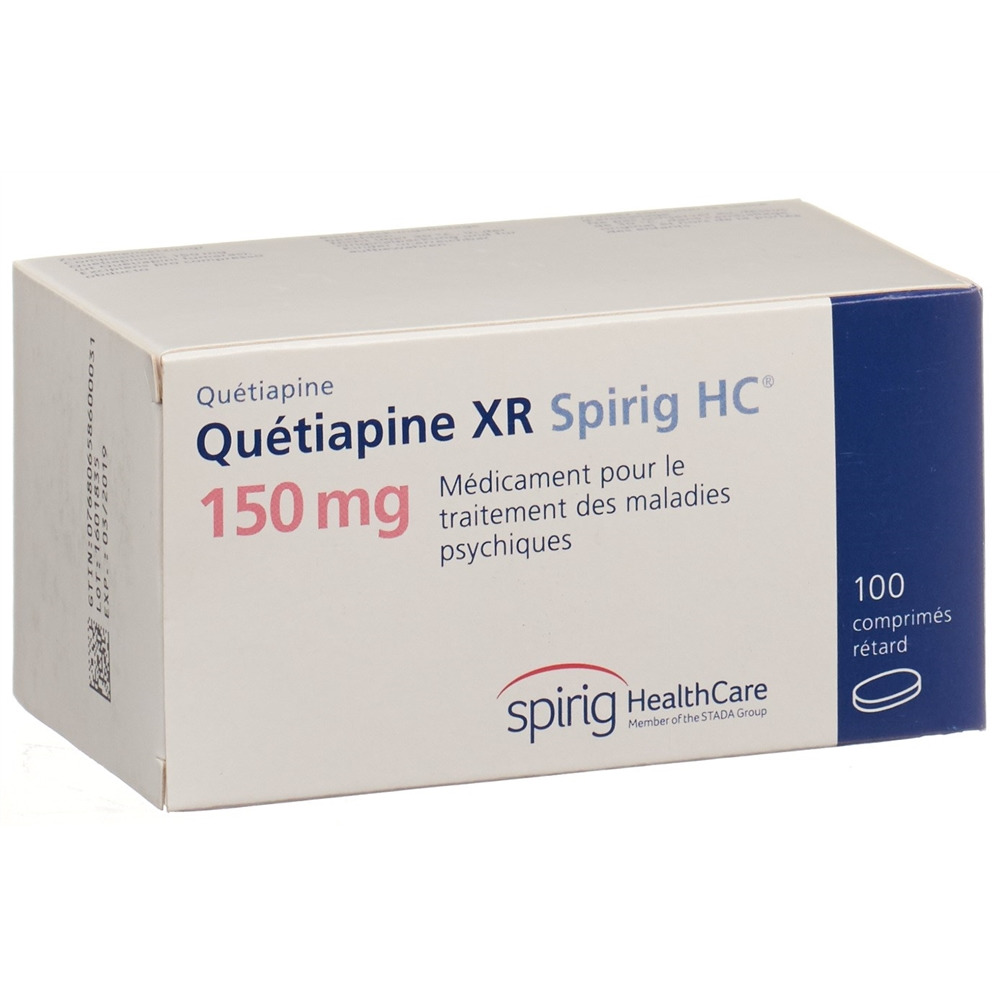 QUETIAPINE XR Spirig HC cpr ret 150 mg 100 pce