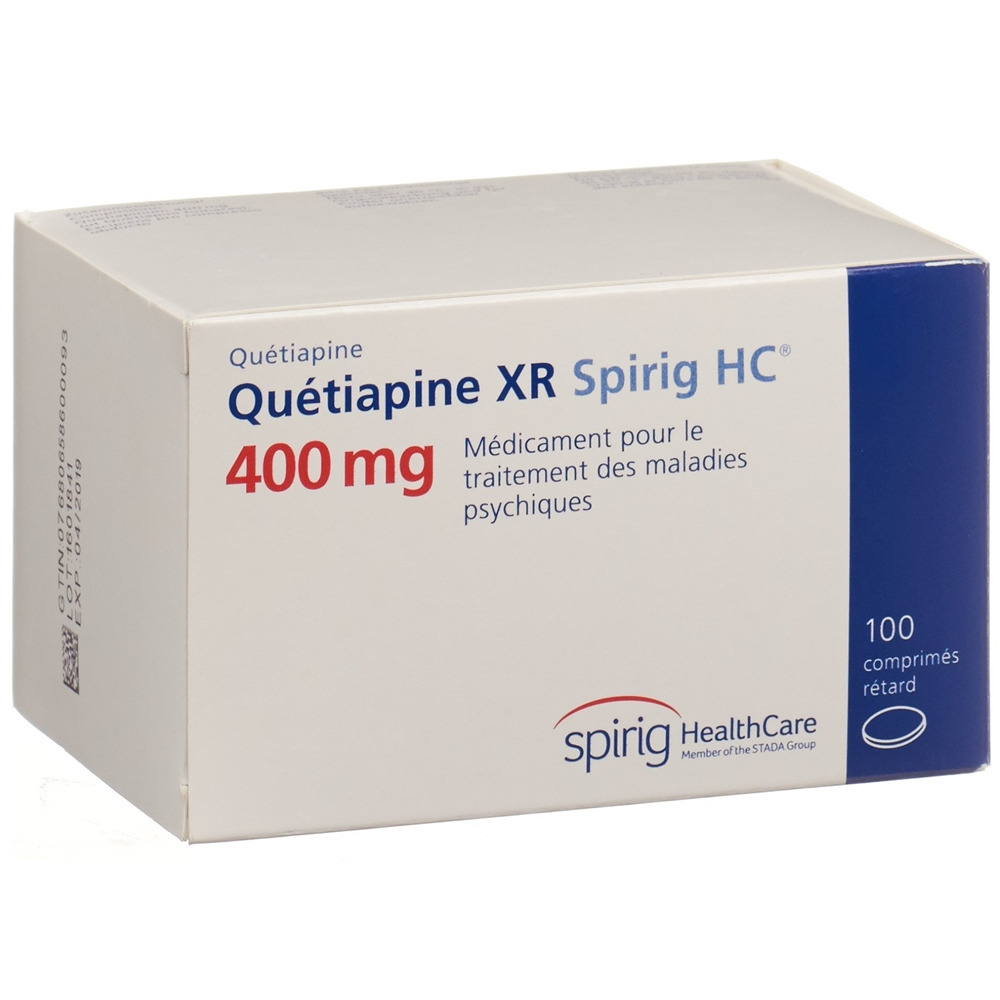 QUETIAPINE XR Spirig HC cpr ret 400 mg 100 pce