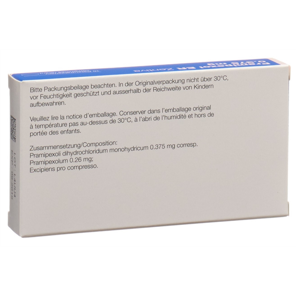 PRAMIPEXOL ER Zentiva cpr ret 0.75 mg 10 pce