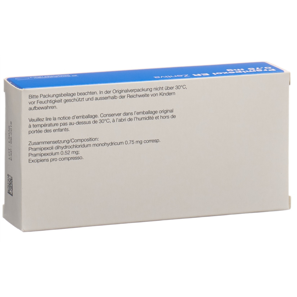 PRAMIPEXOL ER Zentiva cpr ret 0.75 mg 30 pce