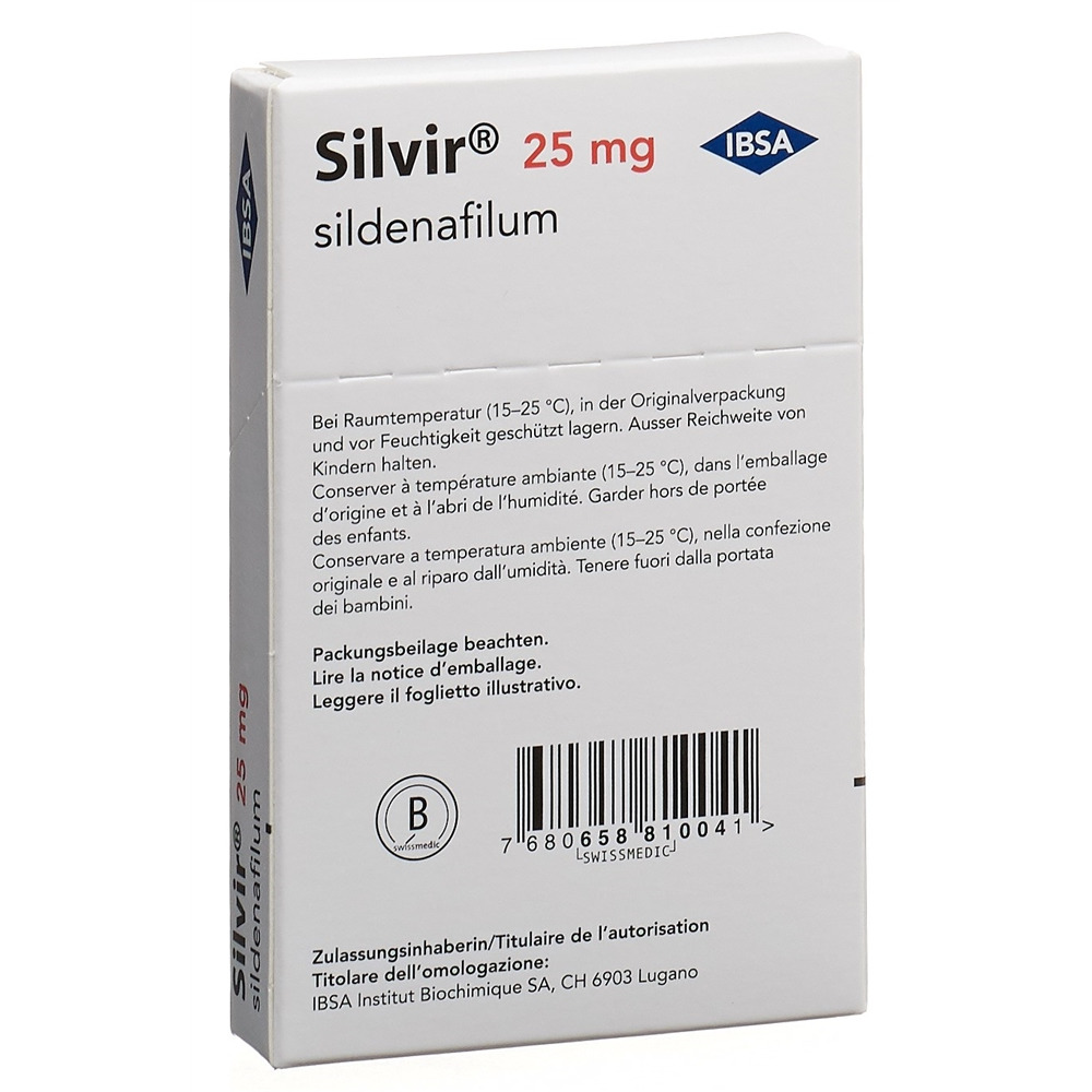 SILVIR film orodisp 25 mg 12 pce