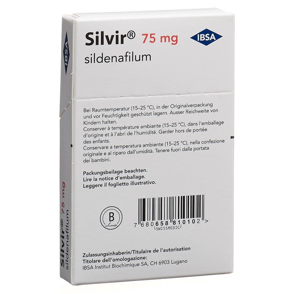 SILVIR film orodisp 75 mg 4 pce