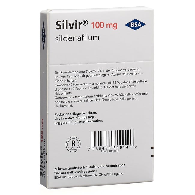 Silvir 100 mg, film orodispersibile