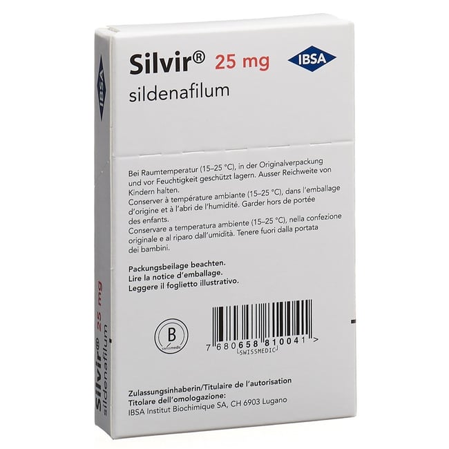 Silvir 100 mg, film orodispersibile