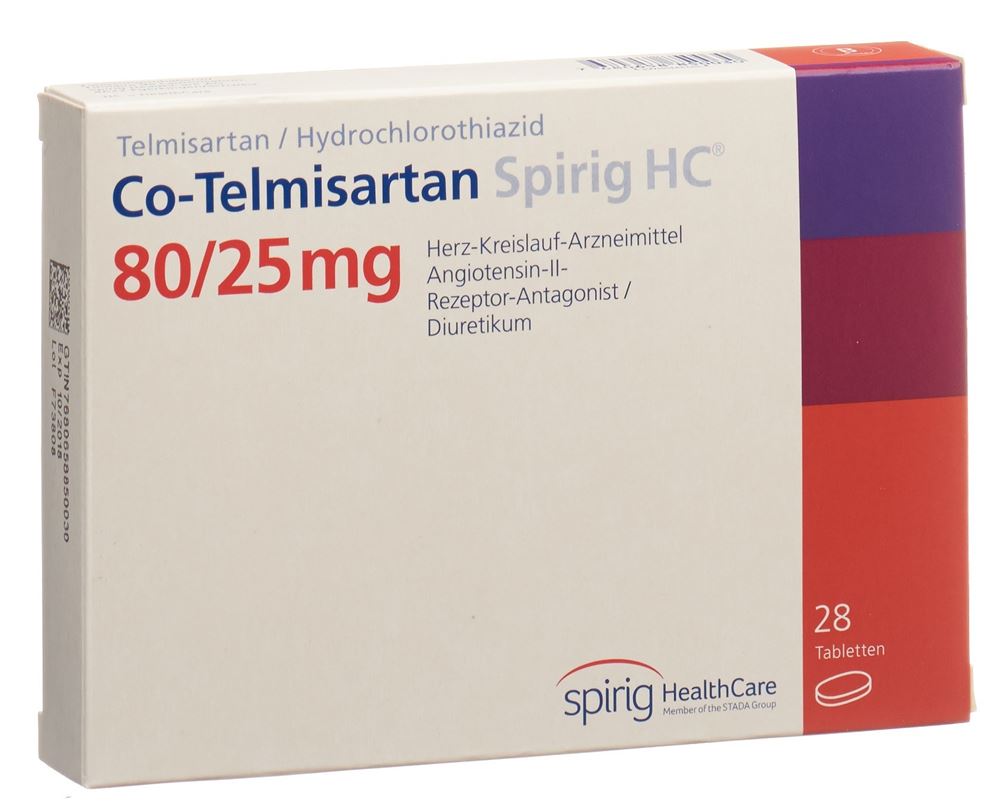 CO-TELMISARTAN Spirig HC cpr 80/25 mg 28 pce