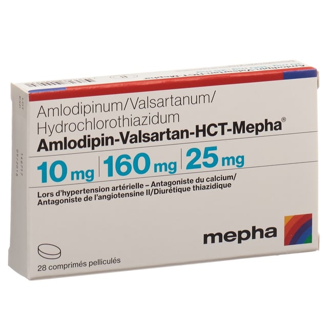 AMLODIPIN VALSARTAN HCT Mepha 5/160/25 28 pce
