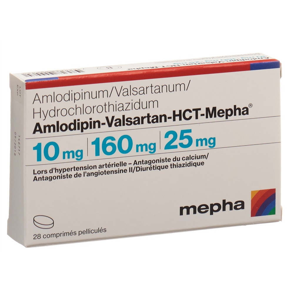 AMLODIPIN VALSARTAN HCT Mepha 10/160/25 28 pce