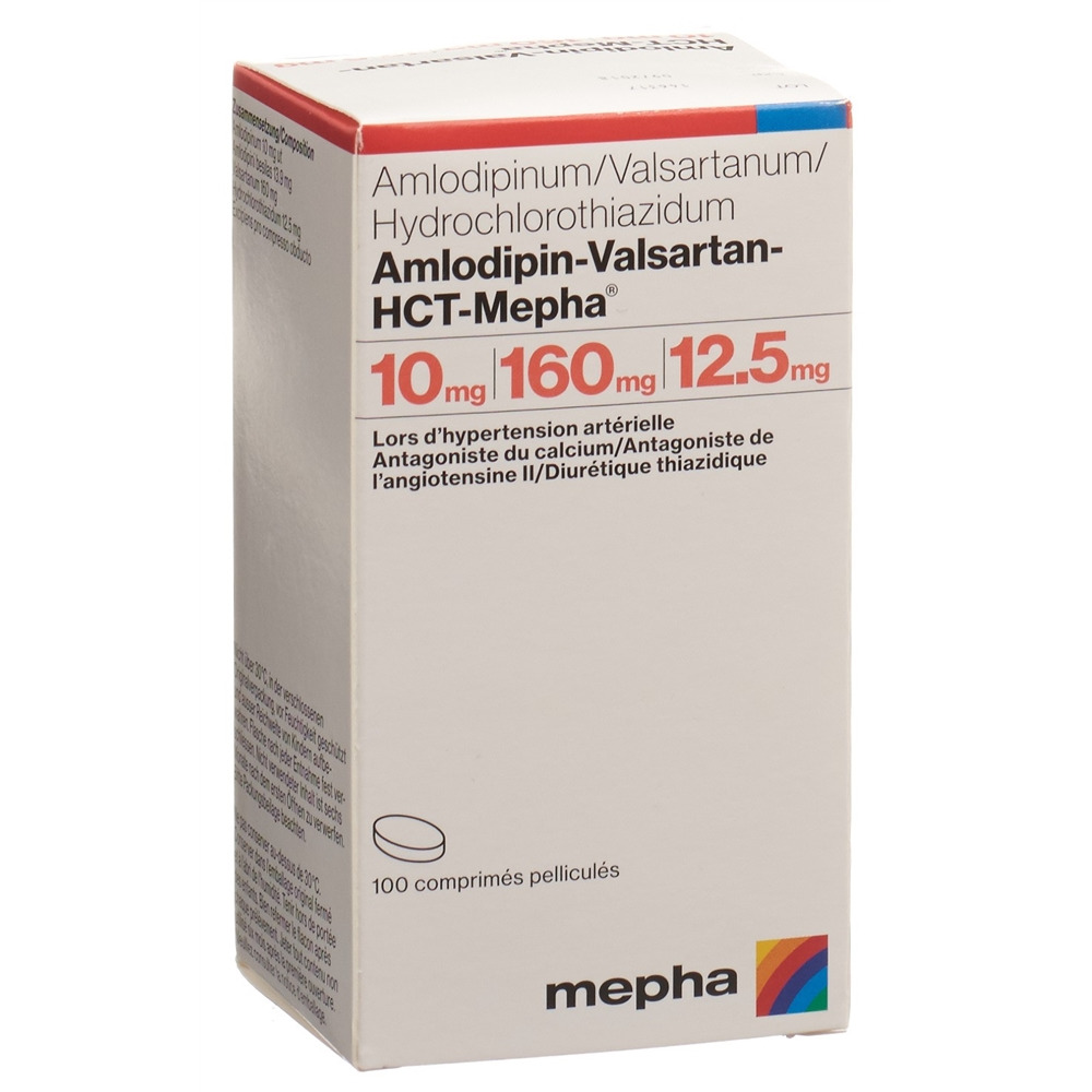 AMLODIPIN VALSARTAN HCT Mepha 10/160/12.5 100 pce