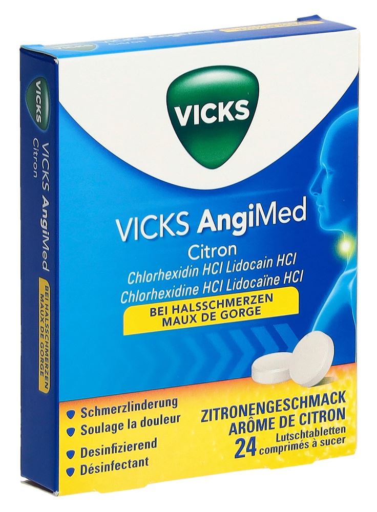 VICKS AngiMed cpr sucer citron 24 pce