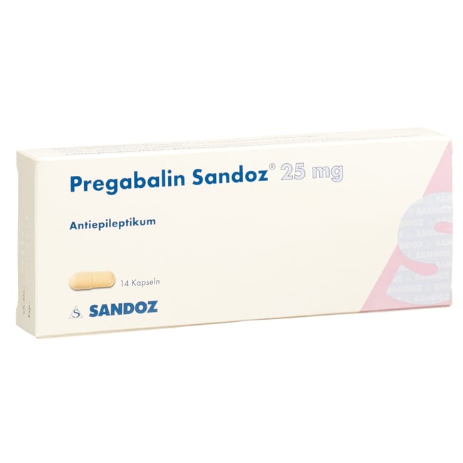 PREGABALINE Sandoz caps 25 mg 14 pce