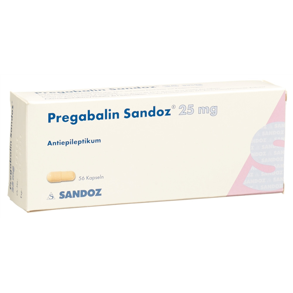 PREGABALINE Sandoz caps 25 mg 56 pce