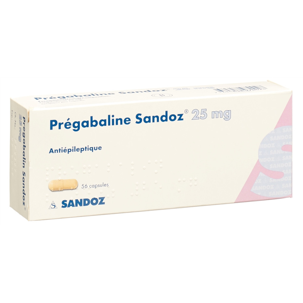 PREGABALINE Sandoz caps 25 mg 56 pce