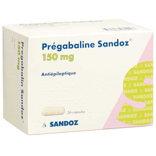 PREGABALINE Sandoz caps 25 mg 56 pce