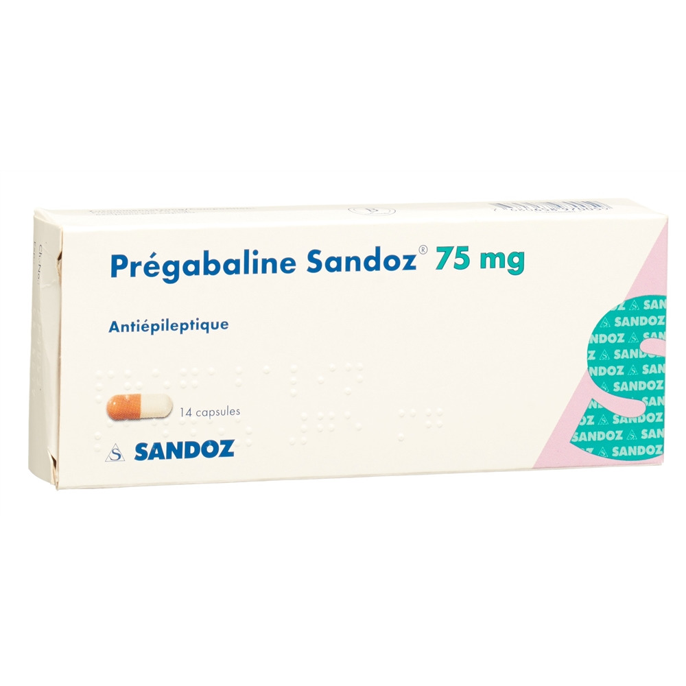 PREGABALINE Sandoz caps 75 mg 14 pce