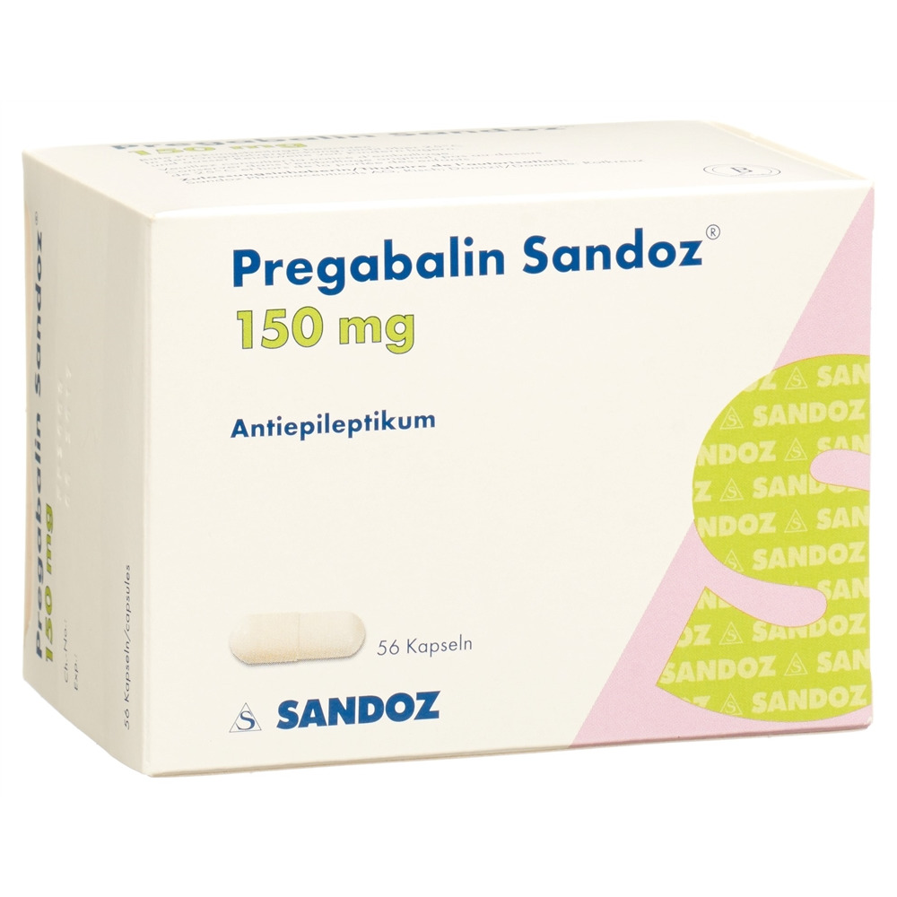 PREGABALINE Sandoz caps 150 mg 56 pce