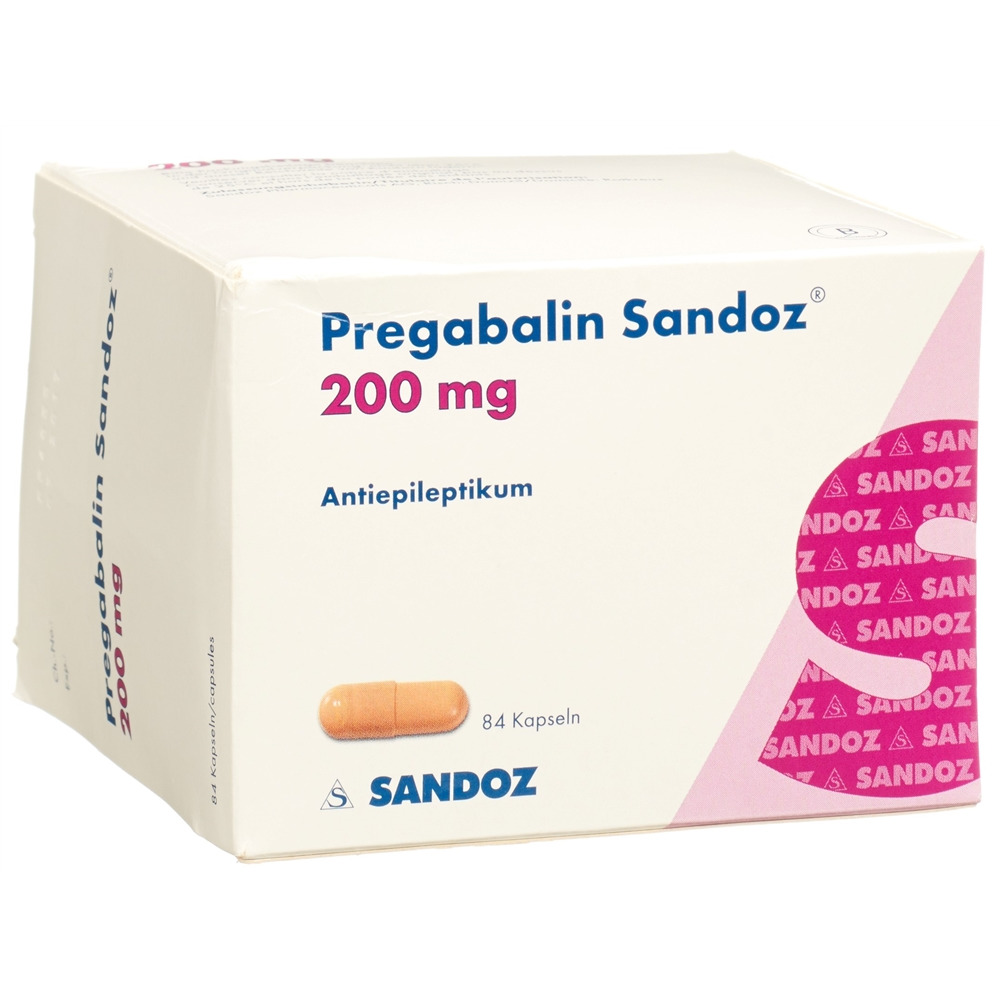 PREGABALINE Sandoz caps 200 mg 84 pce