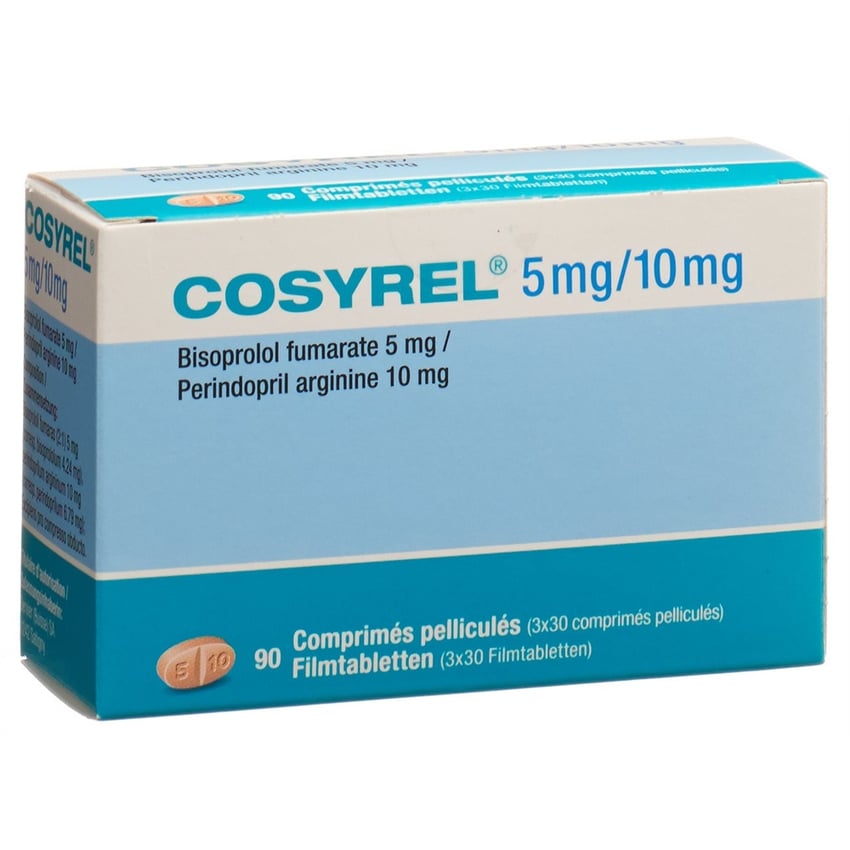 Cosyrel 5mg/10mg, comprimés pelliculés