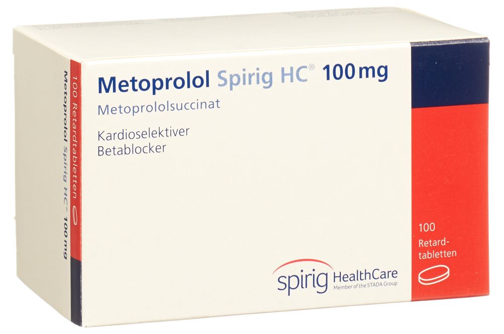 METOPROLOL Spirig HC cpr pell ret 100 mg 100 pce